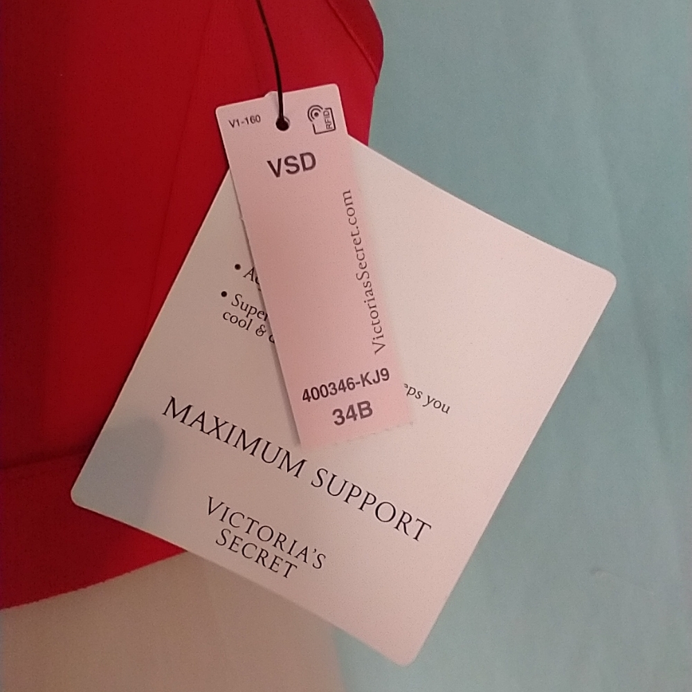 Victoria's Secret 400346-kj9 34B red bra NWT - Picture 7 of 11